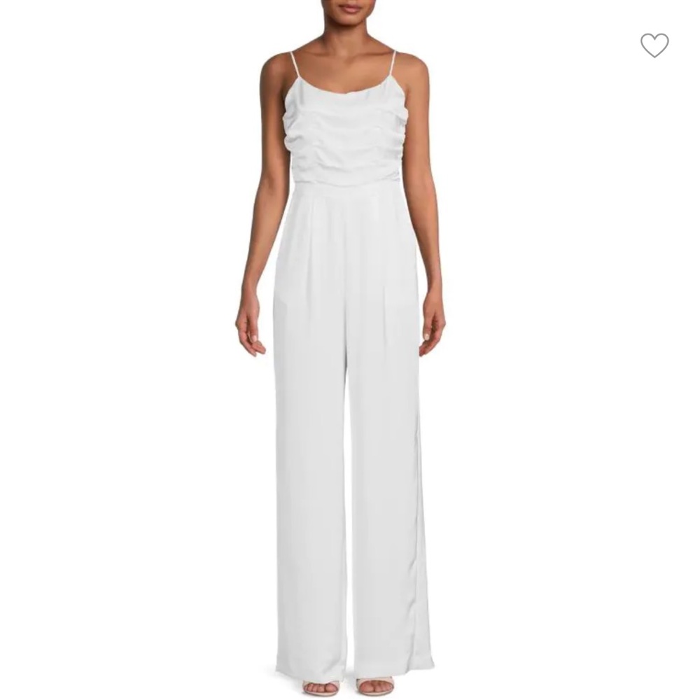 Ramy Brook Ezra Wide Leg Jumpsuit Ivory Women’s Size 2 New